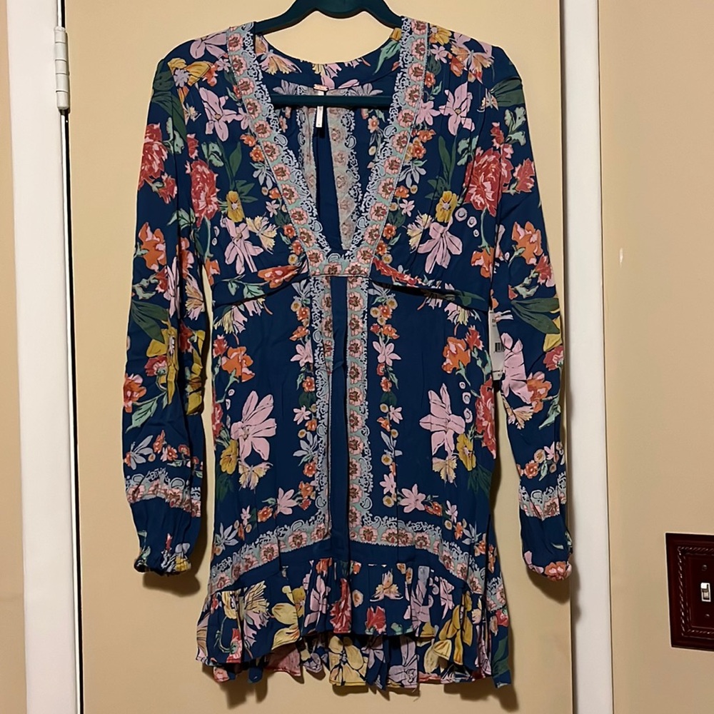 Free people blue floral dress